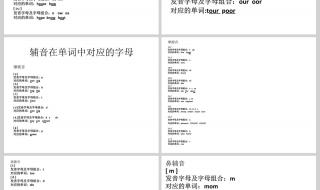 国际音标快速记忆法